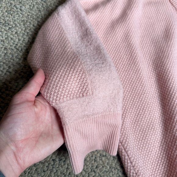 Pendleton Wool Light Pink Waffleknit Cardigan Large Clueless Preppy Balletcore - Picture 6 of 11